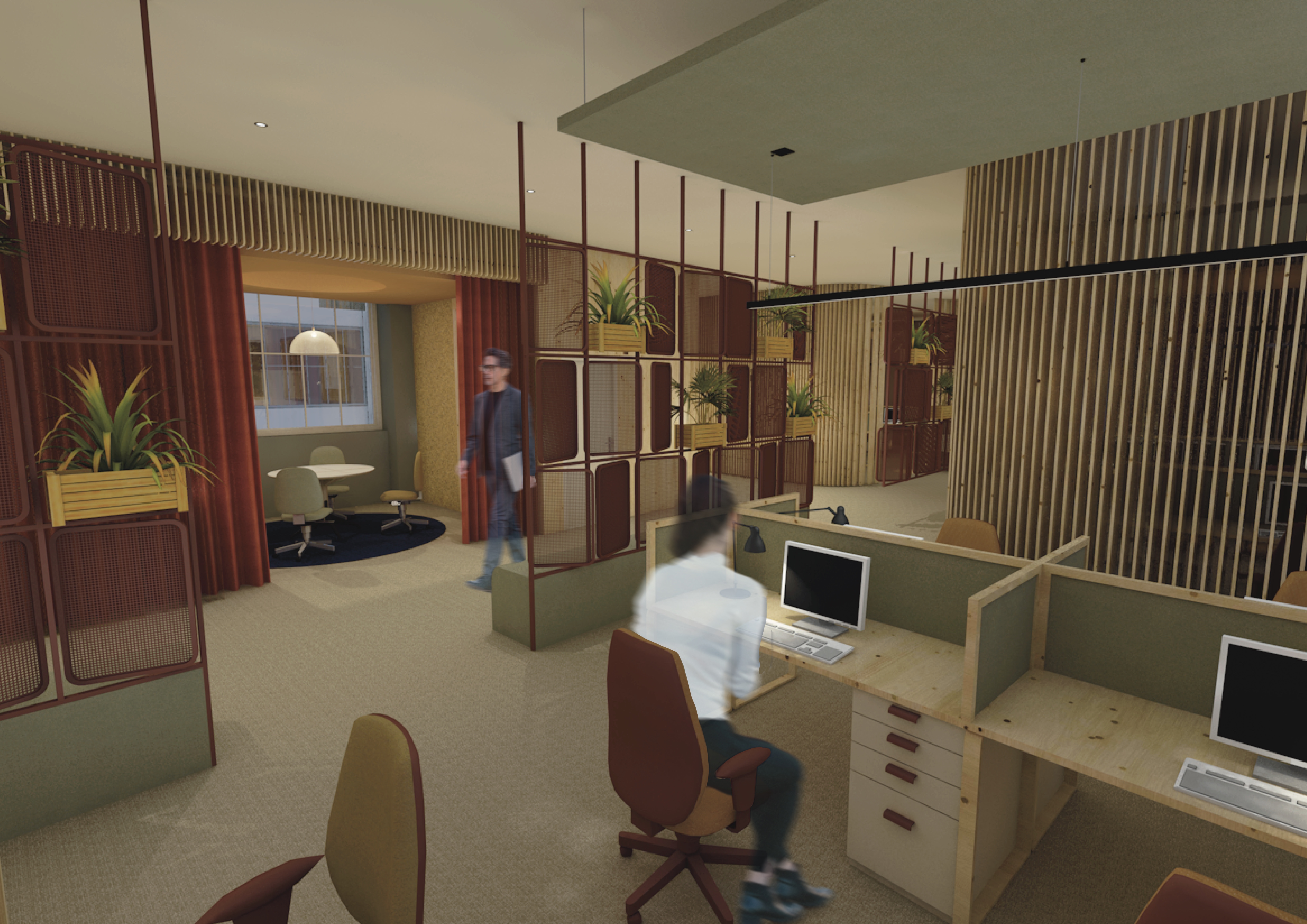 Bachelor project. Office space