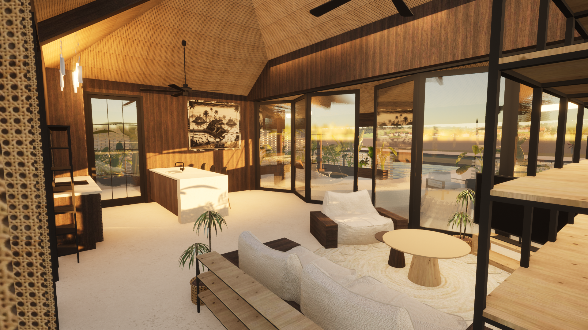 Studio project. Airbnb villa